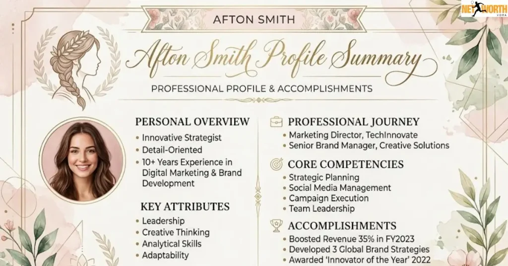afton-smith-profile-summary Afton Smith Profile Summary