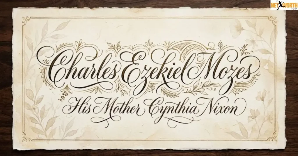 Charles Ezekiel Mozes His Mother Cynthia Nixon