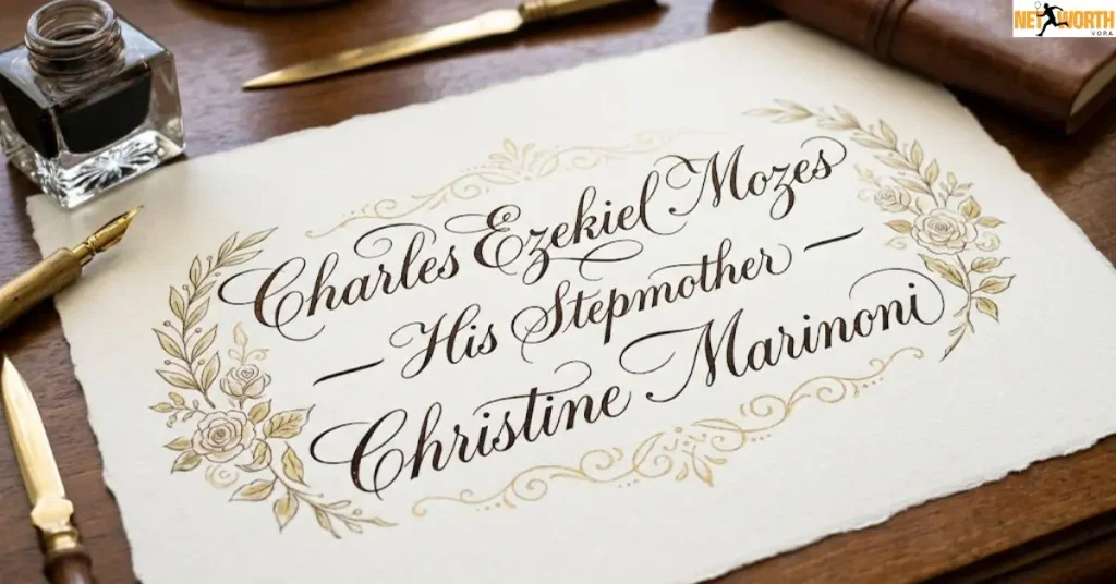 Charles Ezekiel Mozes His Stepmother Christine Marinoni