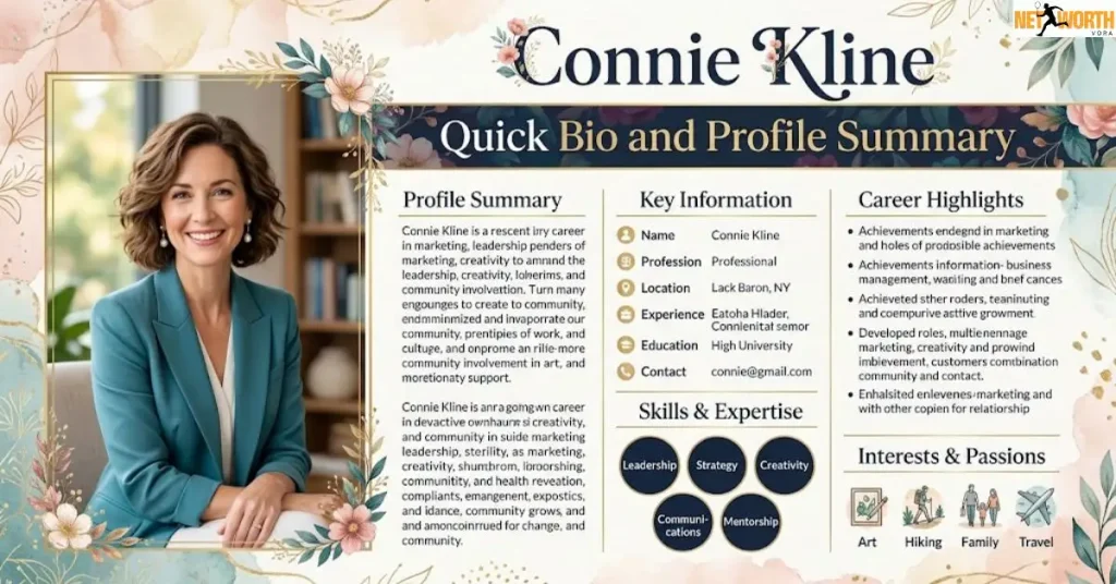 connie-kline-quick-bio-and-profile-summary Connie Kline Quick Bio and Profile Summary