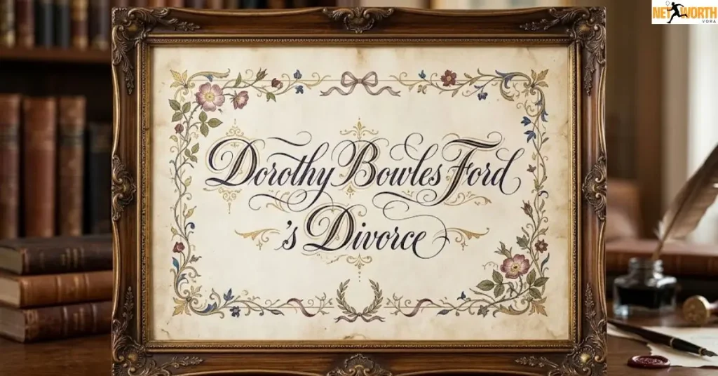 Dorothy Bowles Ford's Divorce