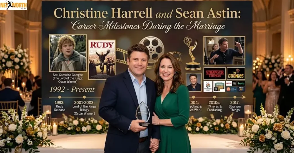 Christine Harrell and Sean Astin: Career Milestones During the Marriage