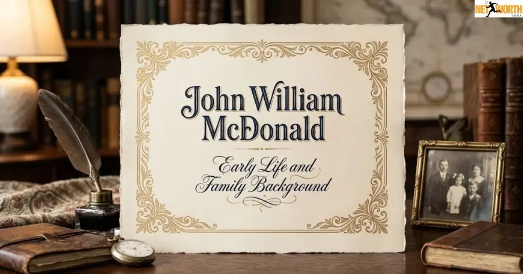 John William McDonald Early Life and Family Background