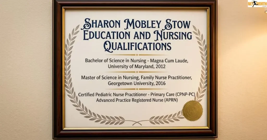 sharon-mobley-stow-education-and-nursing-qualifications Sharon Mobley Stow Education and Nursing Qualifications